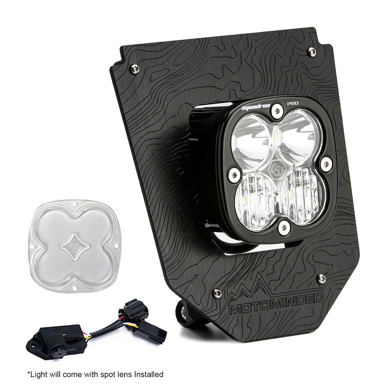 Baja Designs 24-25 Husqvarna FE-S/FE/TE Squadron Pro (D/C) LED Headlight Kit w/ Dimmer - Clear - 497145
