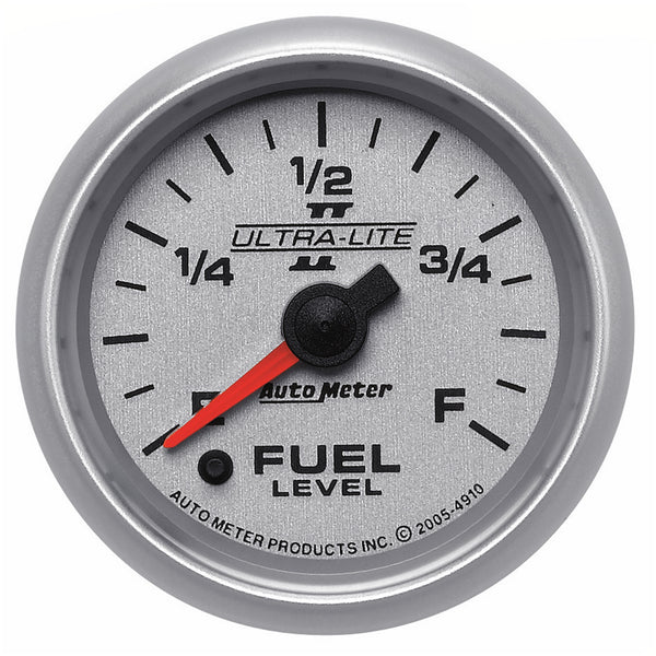 Autometer Ultra-Lite II 2-1/16in 0-280 Ohm Programmable Fuel Level Gauge - 4910