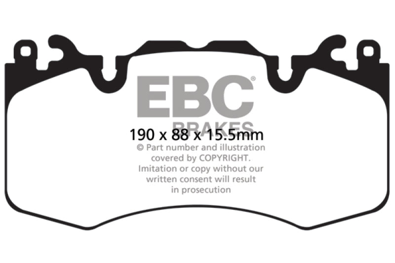 EBC 13+ Land Rover Range Rover 3.0 Supercharged Extra Duty Front Brake Pads - ED92064