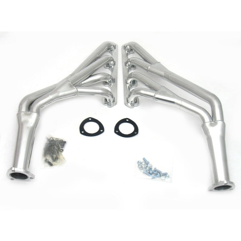 JBA 65-70 Ford Mustang 260-302 SBF 1-1/2in-1-3/4in Primary Silver Ctd Tri Y Header - 6651SJS