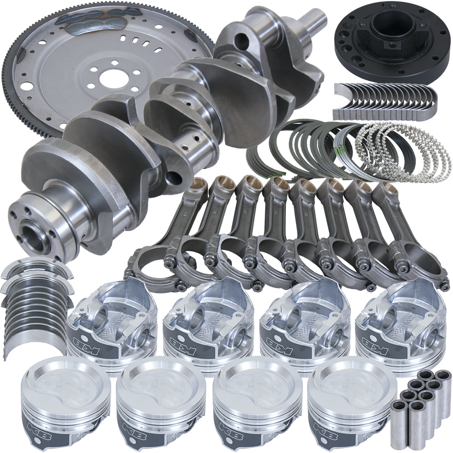 Eagle Ford 351W 4.000in Crank 6.200in I-Beam -27.5cc 4.030in Pistons 157 Tooth FP Balanced Assembly - B1652403057 - front view