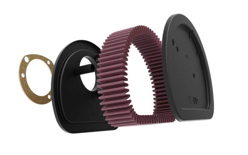 K&N Replacement Air Filter 7.125in L x 5.688in W x 1.625in H for Harley Davidson - HD-1611