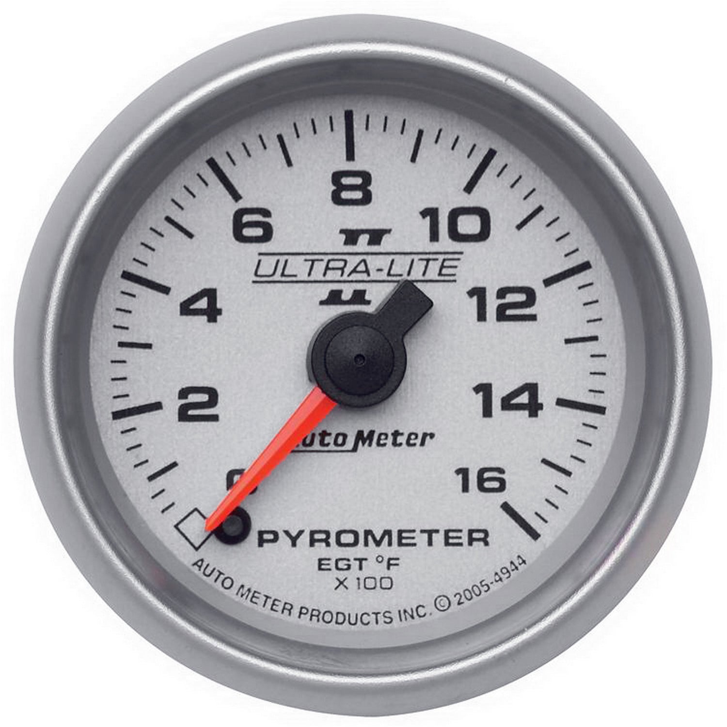 Autometer Ultra-Lite II 52mm 0-1600 Deg F Full Sweep Electric Pyrometer (EGT) Gauge - 4944
