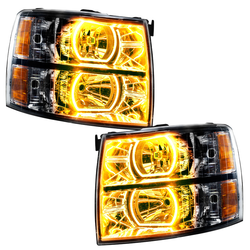 Oracle 07-13 Chevrolet Silverado SMD HL - Black - Square - ColorSHIFT w/ BC1 Controller SEE WARRANTY - 8189-335
