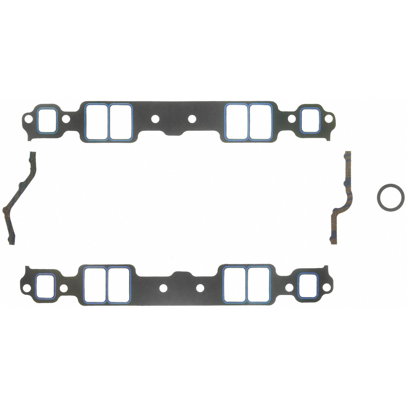 Fel-Pro Small Block Chevy 2.09 x 1.28 .060in Intake Manifold Gasket Set - 1205 - front view