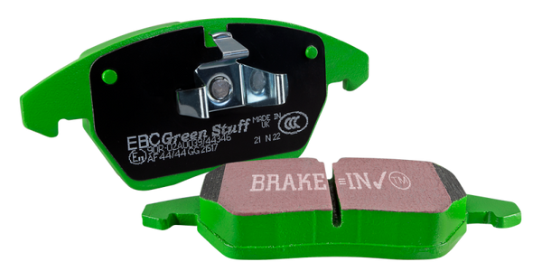 EBC 2020+ Mazda CX-30 2.5L Greenstuff Front Brake Pads - DP62185 for 2020-2023 Mazda CX 30 - detail view