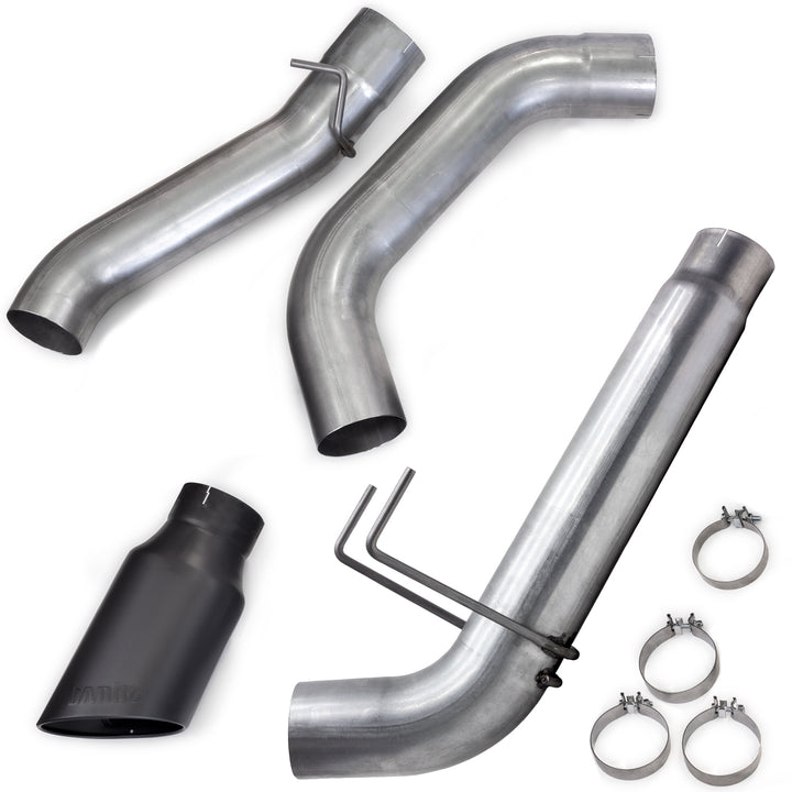 Banks Power 19-23 Dodge Ram Mega Cab 6.7L Cummins Monster Exhaust - SS Single Exhaust w/ Black Tip - 49799-B