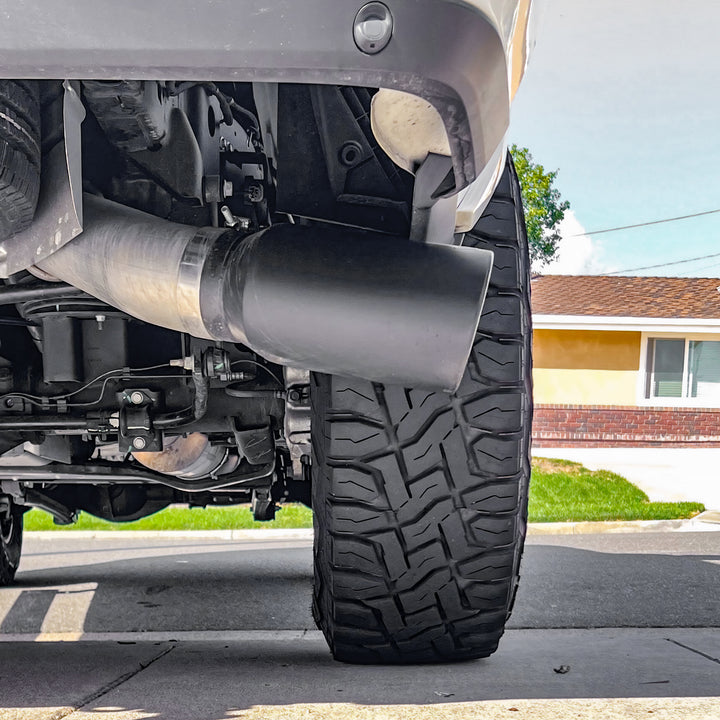 Banks Power 19-23 Dodge Ram Mega Cab 6.7L Cummins Monster Exhaust - SS Single Exhaust w/ Black Tip - 49799-B