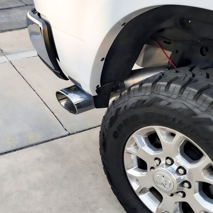 Banks Power 19-23 Dodge Ram Mega Cab 6.7L Cummins Monster Exhaust - SS Single Exhaust w/ Chrome Tip - 49799