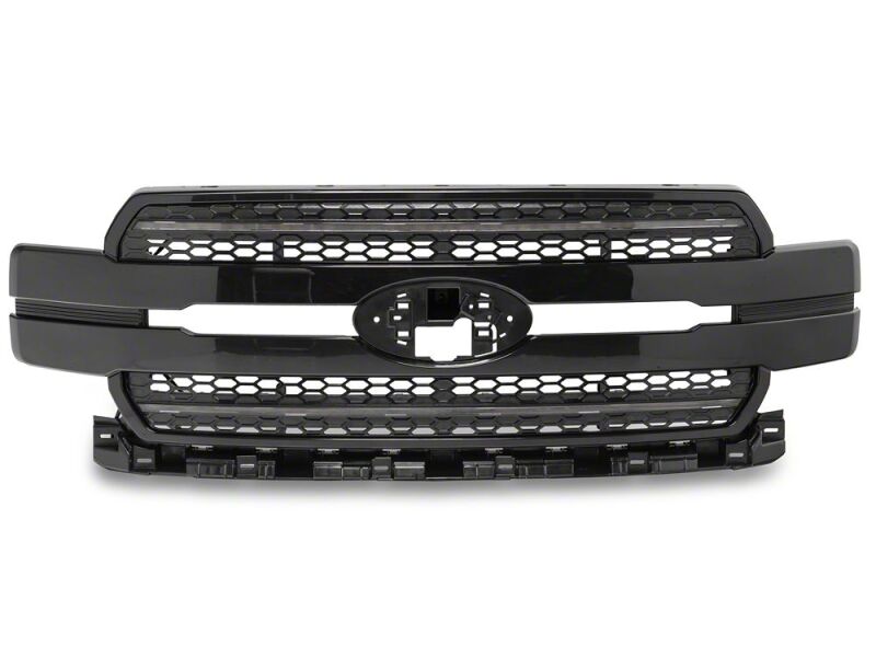 Raxiom 18-20 Ford F-150 CXR Series LED Upper Replacement Grille with White DRL- Black - T596987 - close-up view