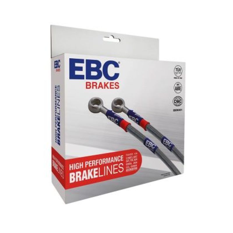 EBC 15-19 Chevrolet Corvette (C7) Z06 6.2L Supercharged Stainless Steel Brake Line Kit - BLA7683-4L