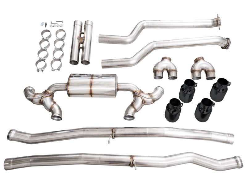 AWE BMW G90/G99 M5 Touring Edition Catback Exhaust - Diamond Black Tips - 3015-43790