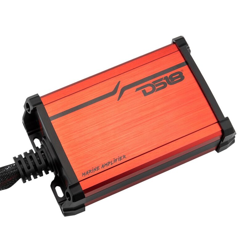 DS18 MP 4x4in Wakeboard Tower Speaker Package - Amplifier & Bluetooth Audio Receiver 100 Watts Rms - MP4TP.4A - angle view