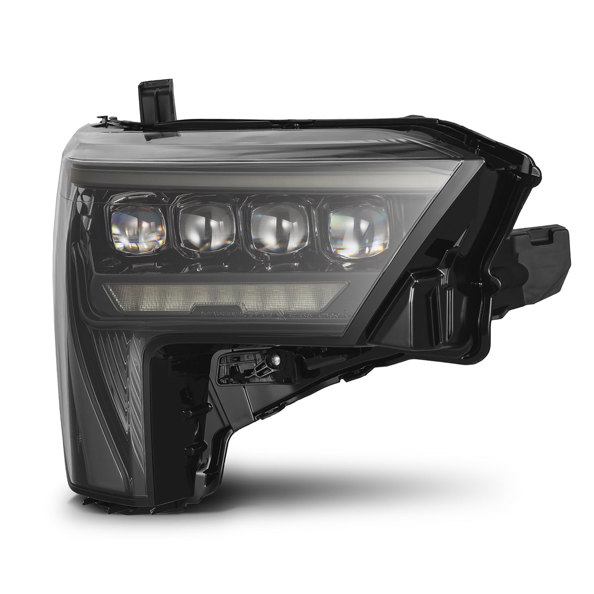 AlphaRex 22+ Toyota Tundra NOVA-Series Headlights Alpha-Blk w/White DRL - Req 810029 OR 810030 - 880861