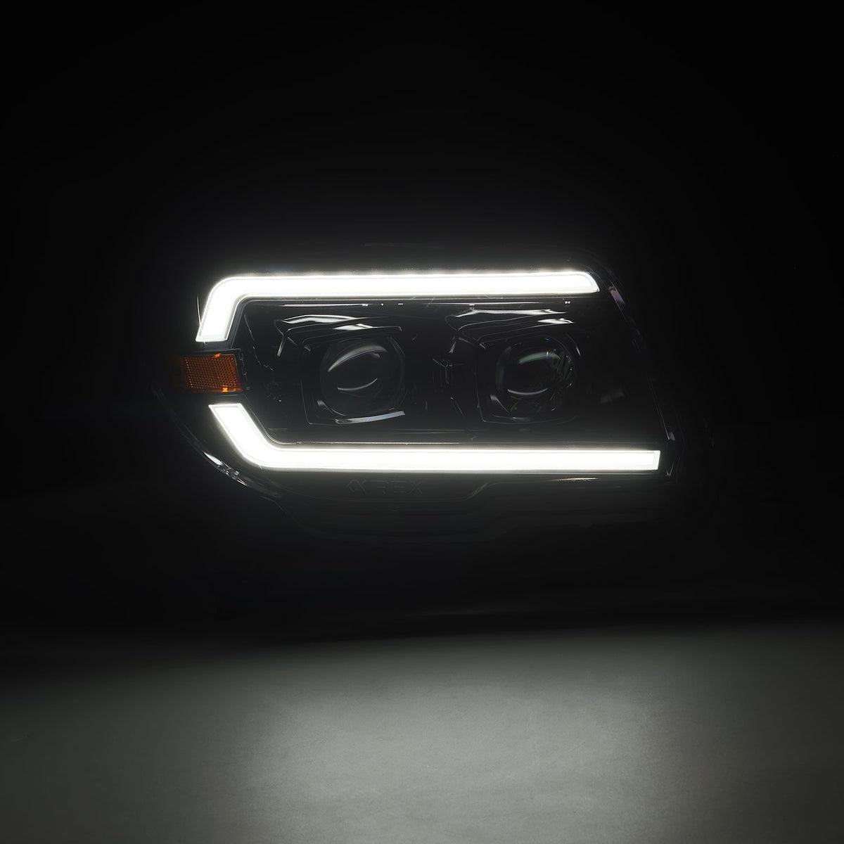 Alpharex 03-09 Toyota 4Runner LUXX LED Projector Headlights Alpha Blk w/ Activ Light/Seq Signal - 880374 for 2003-2009 Toyota