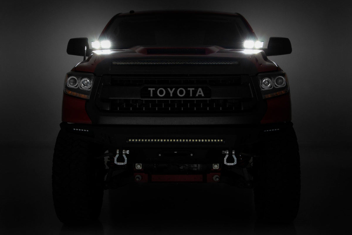 LED Light Kit | Ditch Mount | 3&quot; OSRAM | Wide | Toyota Tundra 2WD/4WD (14-21)