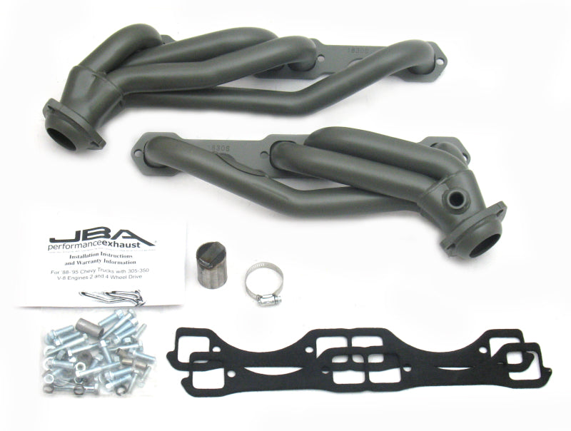 JBA 86-95 GM Truck 5.0L/5.7L SBC w/o A.I.R. 1-1/2in Primary Ti Ctd Cat4Ward Header - 1830SJT