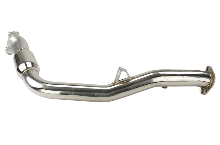 Invidia 02-07 WRX/STi Polished Divorced Waste Gate Downpipe with High Flow Cat - HS05SW1DPC