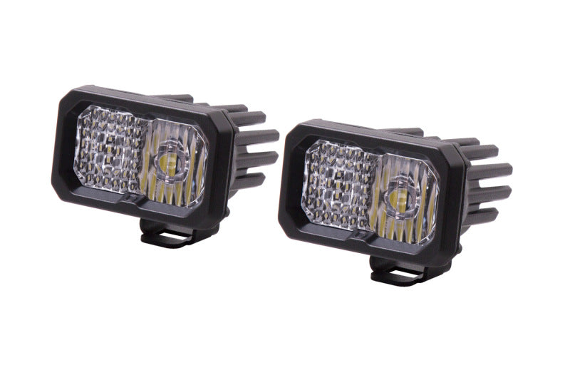 Diode Dynamics Stage Series 2 In LED Pod Sport - White Combo Standard RBL (Pair) - DD6389P by Diode Dynamics - front view