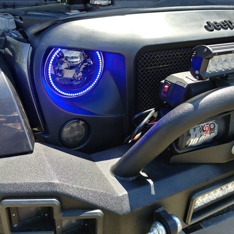 Oracle 7in High Powered LED Headlights - Black Bezel - Dynamic - Dynamic SEE WARRANTY - 5769-332