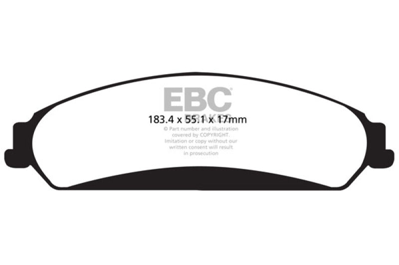 EBC 11+ Chrysler 300 Limited 3.6 4WD Greenstuff Front Brake Pads - DP22139