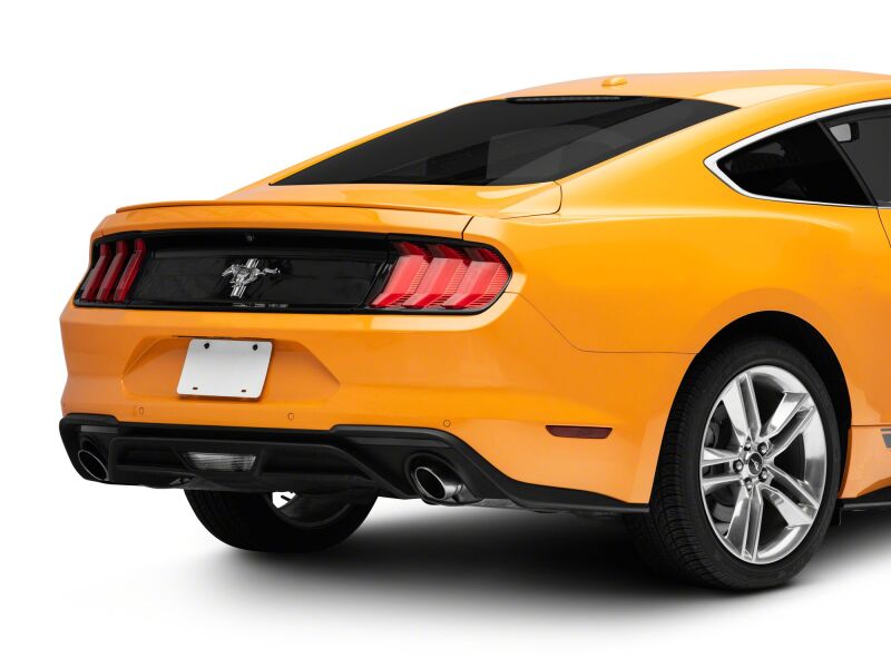 Raxiom 15-23 Ford Mustang Euro Style LED Tail Lights- Gloss Black Housing- Red Lens - 412123 - rear view