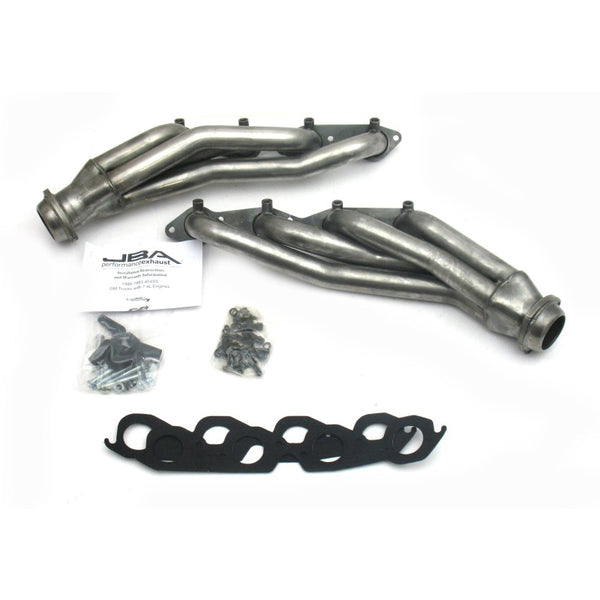 JBA 88-93 GM Truck 7.4L BBC w/A.I.R. 1-3/4in Primary Raw 409SS Cat4Ward Header - 1822S-2 for 1988-1993 Chevrolet C3500 - fron