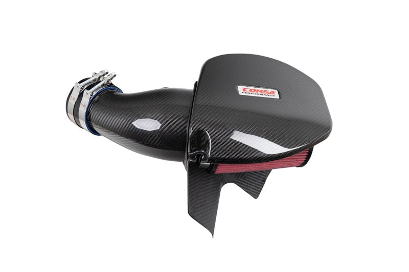 Corsa 21-23 Dodge Challenger/Charger 6.4L V8 Carbon Fiber Open Element Air Intake - Dry - 44016D