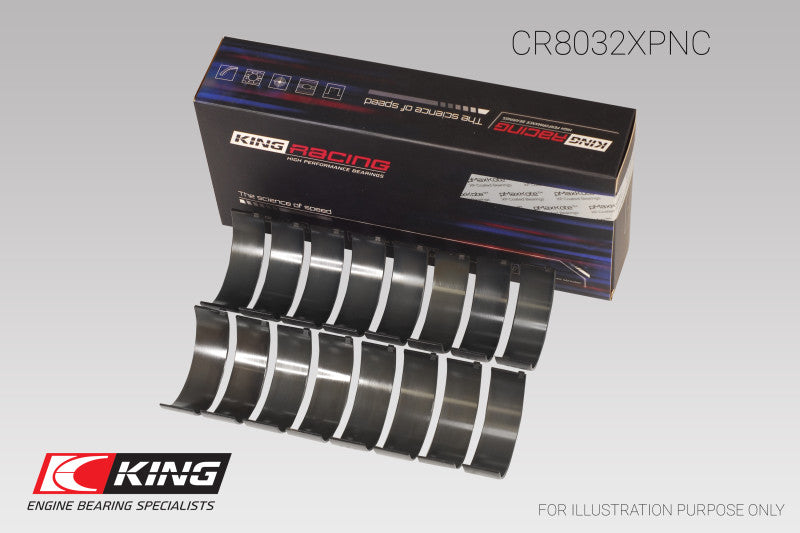 King Chrysler 345/ 370 16V (Size 0.26) Connecting Rod Bearing Set - CR8032XPNC.026