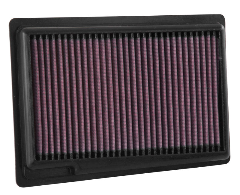 K&N 15-18 Fiat Tipo L4-1.4L Drop In Air Filter - 33-3087 by K&N Engineering - front view