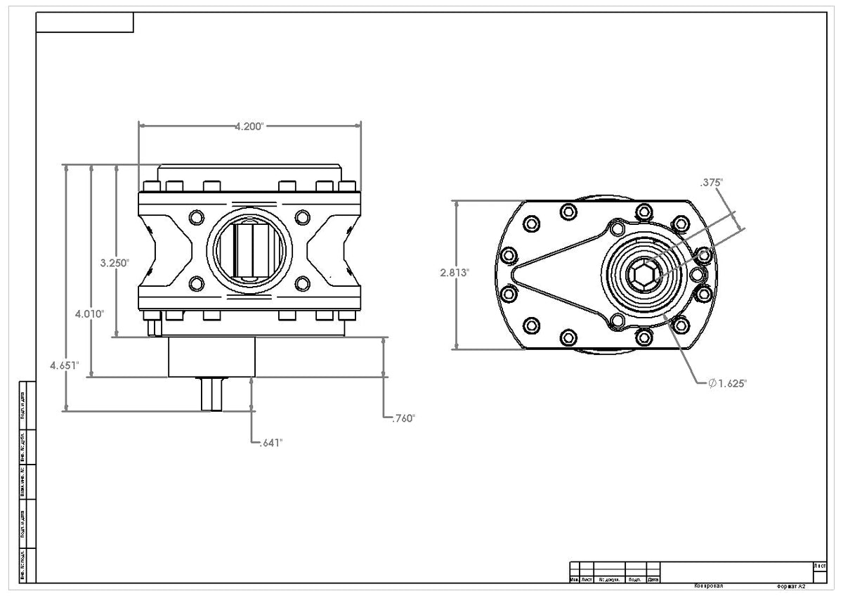 Aeromotive Spur Gear Fuel Pump - 7/16in Hex - 1.00 Gear - Nitro - 21.5gpm - 11933