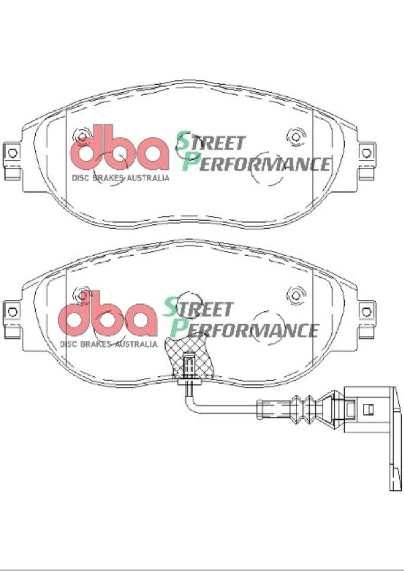 DBA 13-21 Volkswagen Golf R (MK7) SP Performance Front Brake Pads - DB8849SP