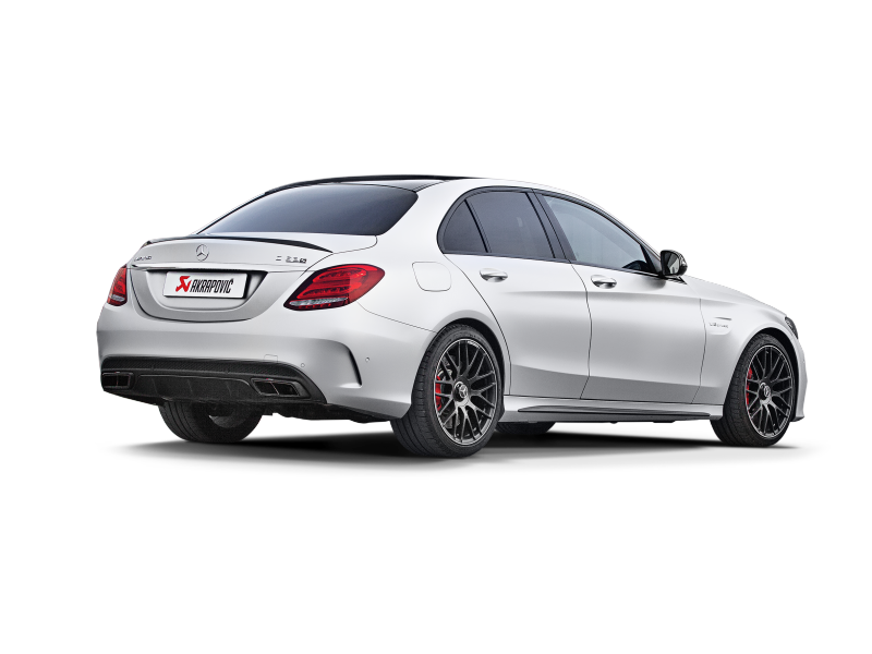 Akrapovic 15-17 AMG C63 Estate Evolution Line Cat Back (Titanium) w/ Carbon Tips (Req. Link Pipe) - MTP-ME/T/2H/1