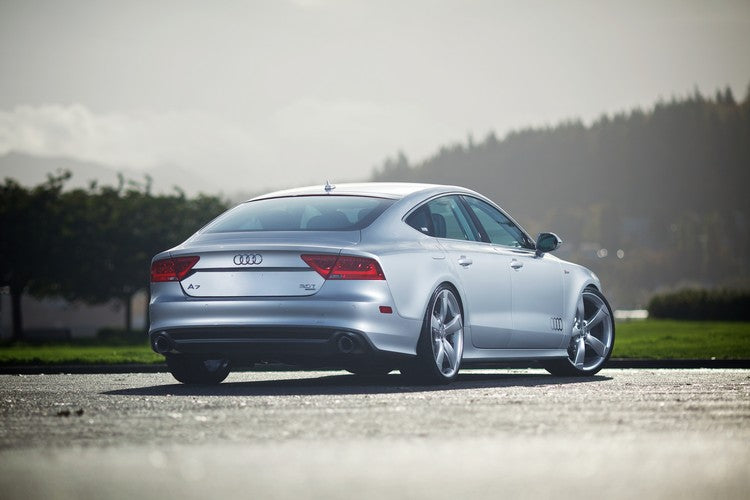 AWE Tuning Audi C7 A7 3.0T Touring Edition Exhaust - Dual Outlet Diamond Black Tips - 3015-33064