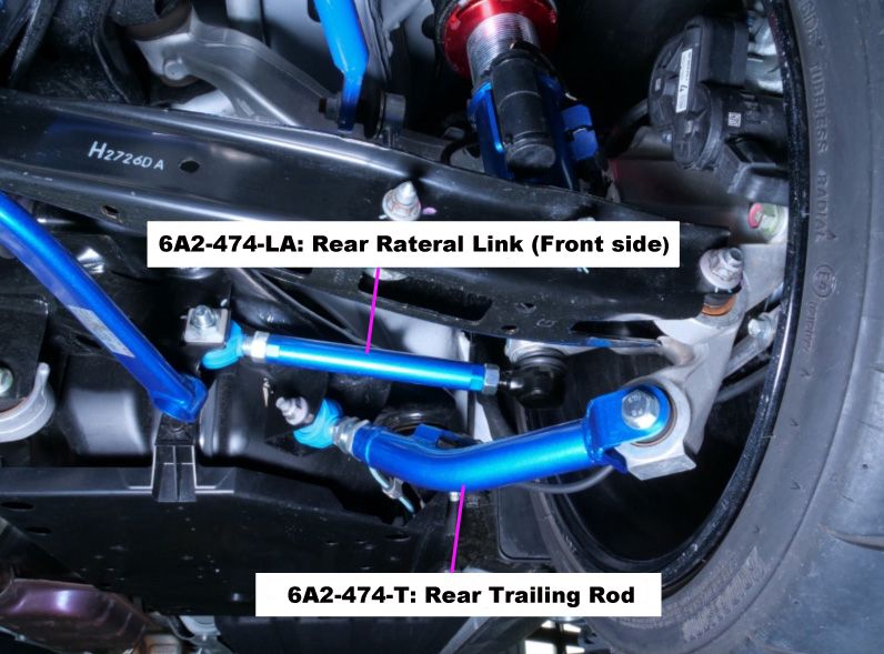Cusco 2022+ Subaru WRX / 2018+ Subaru Crosstrek Adjustable Rear Lateral Link Set (Front side) - 6A2 474 LA