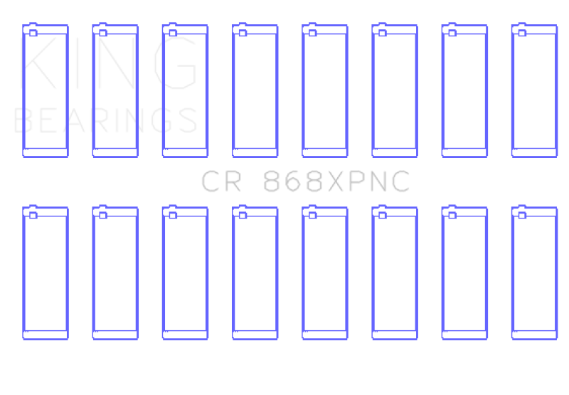 King Ford 4.6L/5.4L V8 SOHC Performance Coated Rod Bearing Set - Size STD - CR868XPNC
