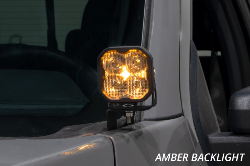 Diode Dynamics 21-22 Ford F-150 SS3 Stage Series Backlit Ditch Light Kit - Yellow Pro Combo - DD7372 for 2018-2024 Ford Exped