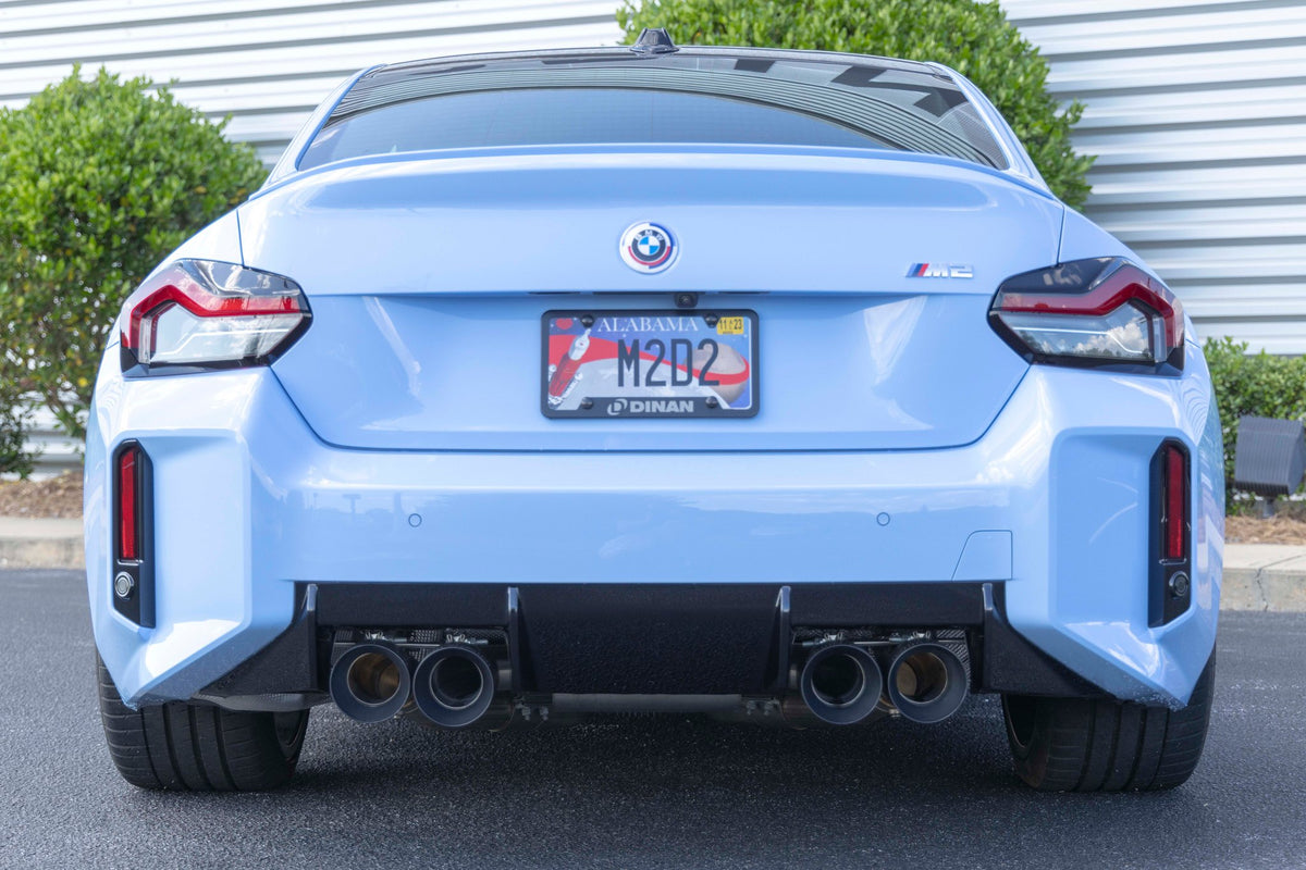 Dinan - Valved Axle-Back Exhaust - 2023-2026 BMW M2 - D660-0100-BLK