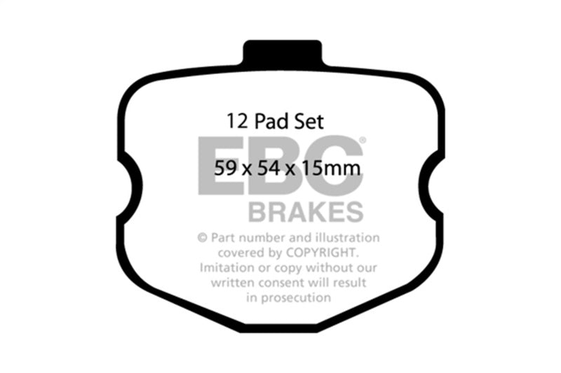 EBC 06-08 Chevrolet Corvette (C6) 7.0 (Z06) Redstuff Front Brake Pads - DP31771C