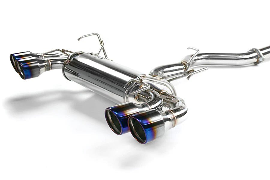 Invidia 08-11 STi Hatch / 11 WRX Hatch Dual Q300 Titanium Tip Cat-back Exhaust - HS08STIG3T