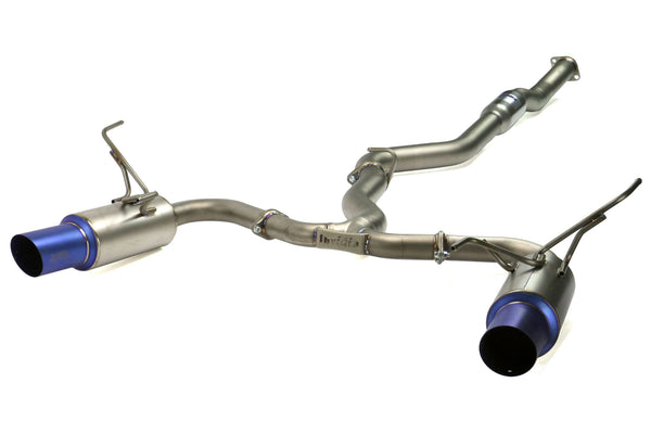 Invidia 2009+ WRX/STi Sedan G5 Titan Titanium Cat-Back Exhaust - HS11STIDTG for 2008-2014 Subaru Impreza - front view