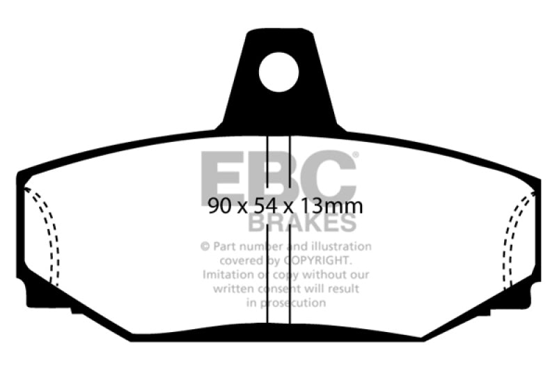 EBC 83-90 Volvo 760 2.3 Turbo (ABS) (Girling) Ultimax2 Rear Brake Pads - UD391