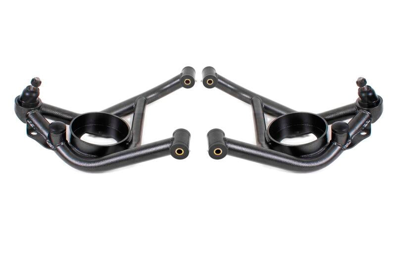 BMR 70-81 Chevrolet Camaro A-Arms Lower Delrin Bushings Std Ball Joint - Black Hammertone - AAL321H