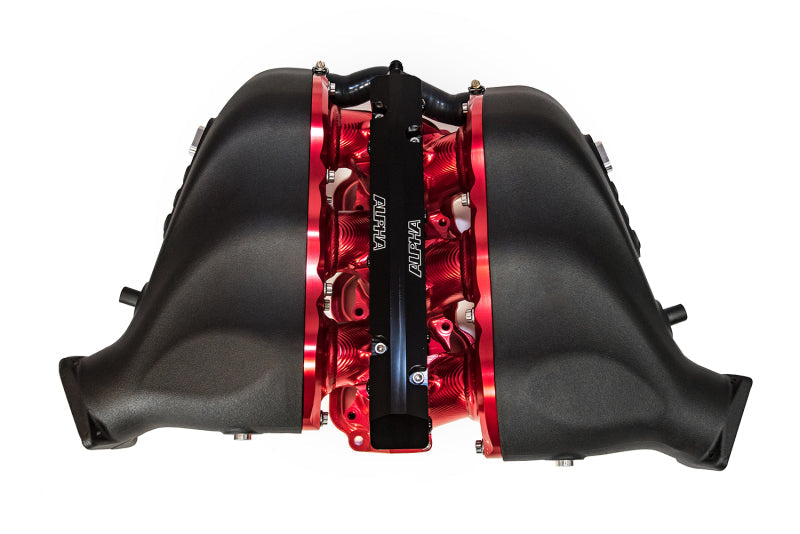 AMS Performance 2009+ Nissan GT-R R35 Alpha Carbon/Billet Intake Manifold w/Secondary Fuel Rail - ALP.07.08.0101-2