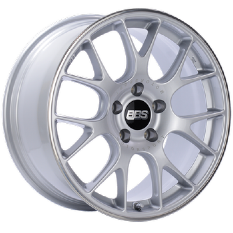 BBS CH-R 20x11.5 5x130 ET65 CB71.6 Brilliant Silver Polished Rim Protector Wheel w/Motorsport Etched - CH137SPO-MTSP