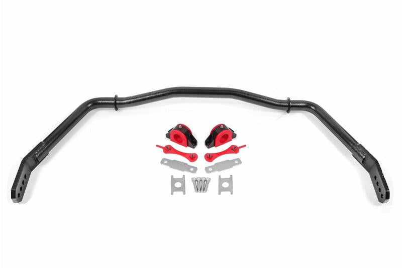 BMR 05-14 Ford Mustang Front Hollow 38mm Sway Bar Kit w/ Bushings - Hammertone Black - SB754H