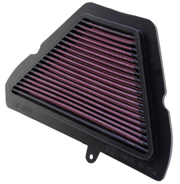 K&N 05-10 Triumph Speed/Sprint / 07-10 Tiger Drop in Air Filter - TB-1005 for 2005-2010 Triumph Speed Triple - front view