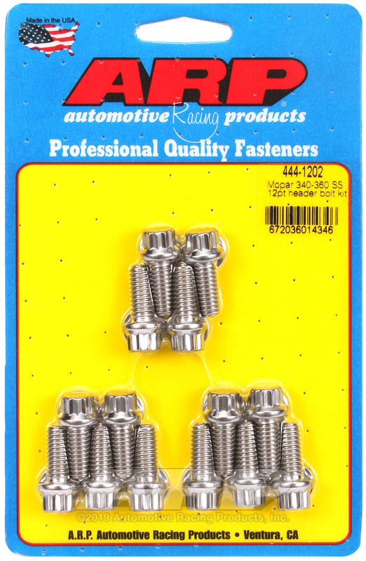 ARP Mopar 340-360 SS 12pt Header Bolt Kit - 444-1202