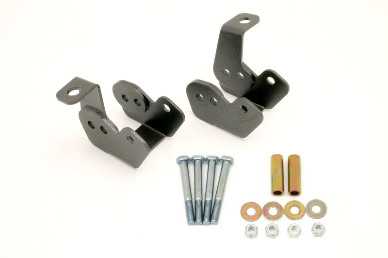 BMR 82-02 3rd Gen F-Body Bolt-On Control Arm Relocation Brackets - Black Hammertone - CAB002H by BMR Suspension