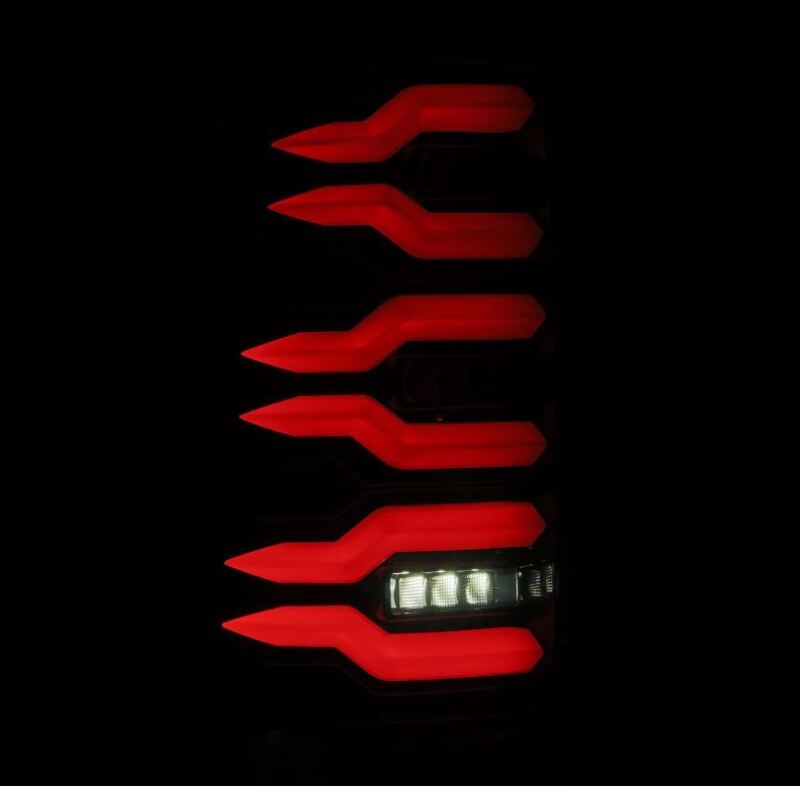 AlphaRex 99-06 Chevrolet Silverado Sierra LUXX-Series LED Tail Lights Alpha-Black - 620005